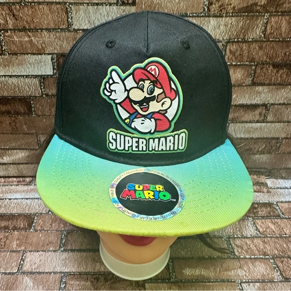 Nintendo Kids Cap - Black and Green